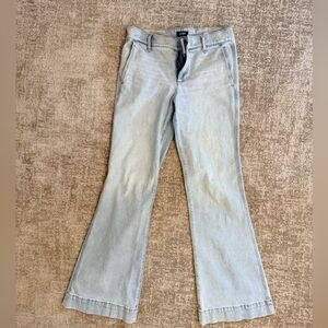 Express Light Wash Flare Jeans